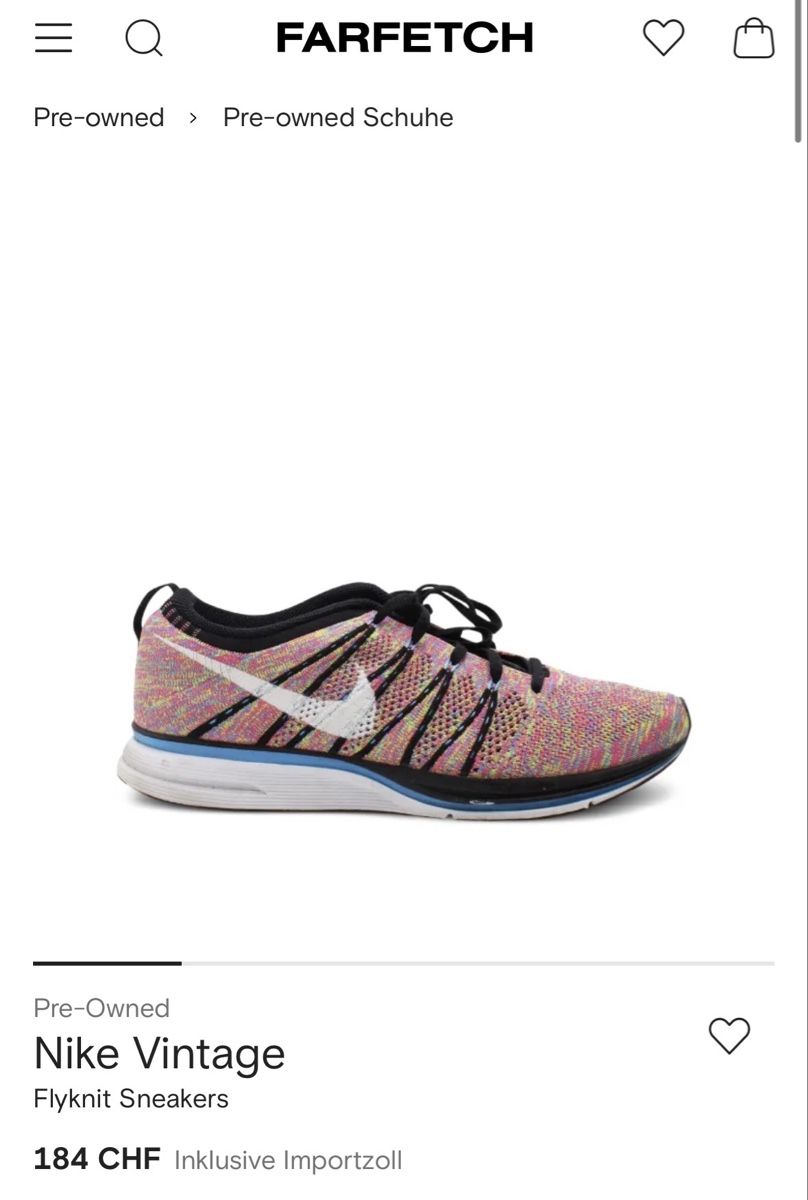 Chaussures hommes: Nike Vintage Flyknit Sneaker – D'occasion à Zürich par doraanna 2