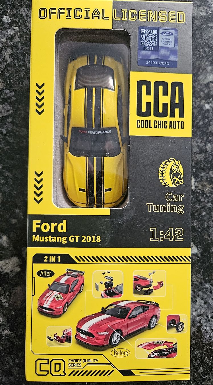 Ford Modellini d'auto: Ford Mustang GT 1:42 – Nuovo e nell'imballaggio originale da Kaiseraugst venduto da Carkos 3