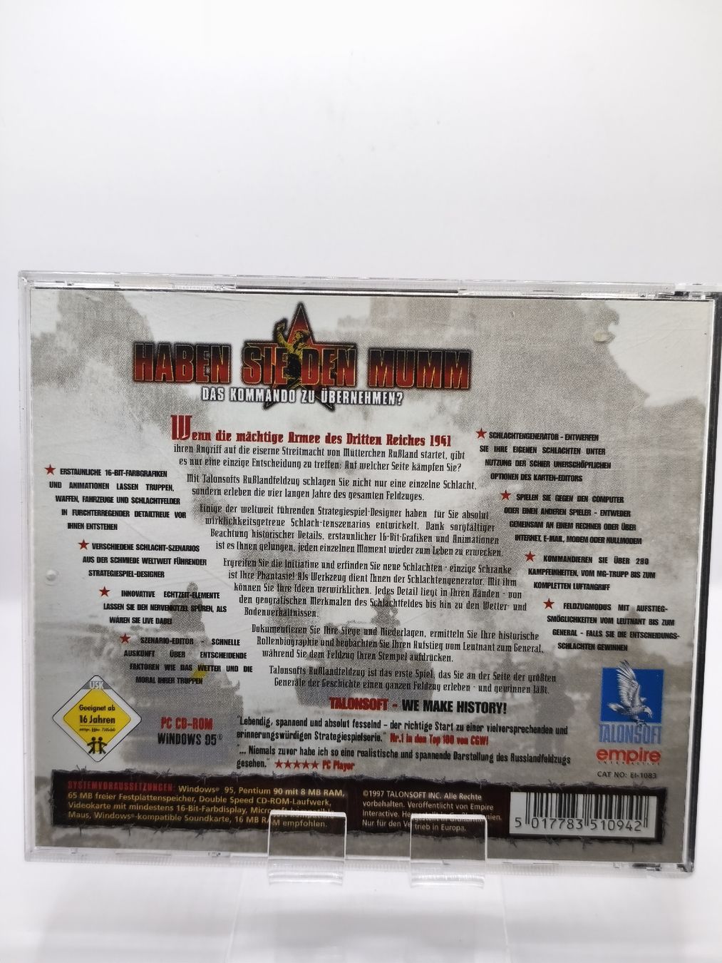Spiele: TalonSoft Eastern Front Der Russland-Feldzug PC CD ROM – Gebraucht aus Conthey von Th3gr4yf0x 2