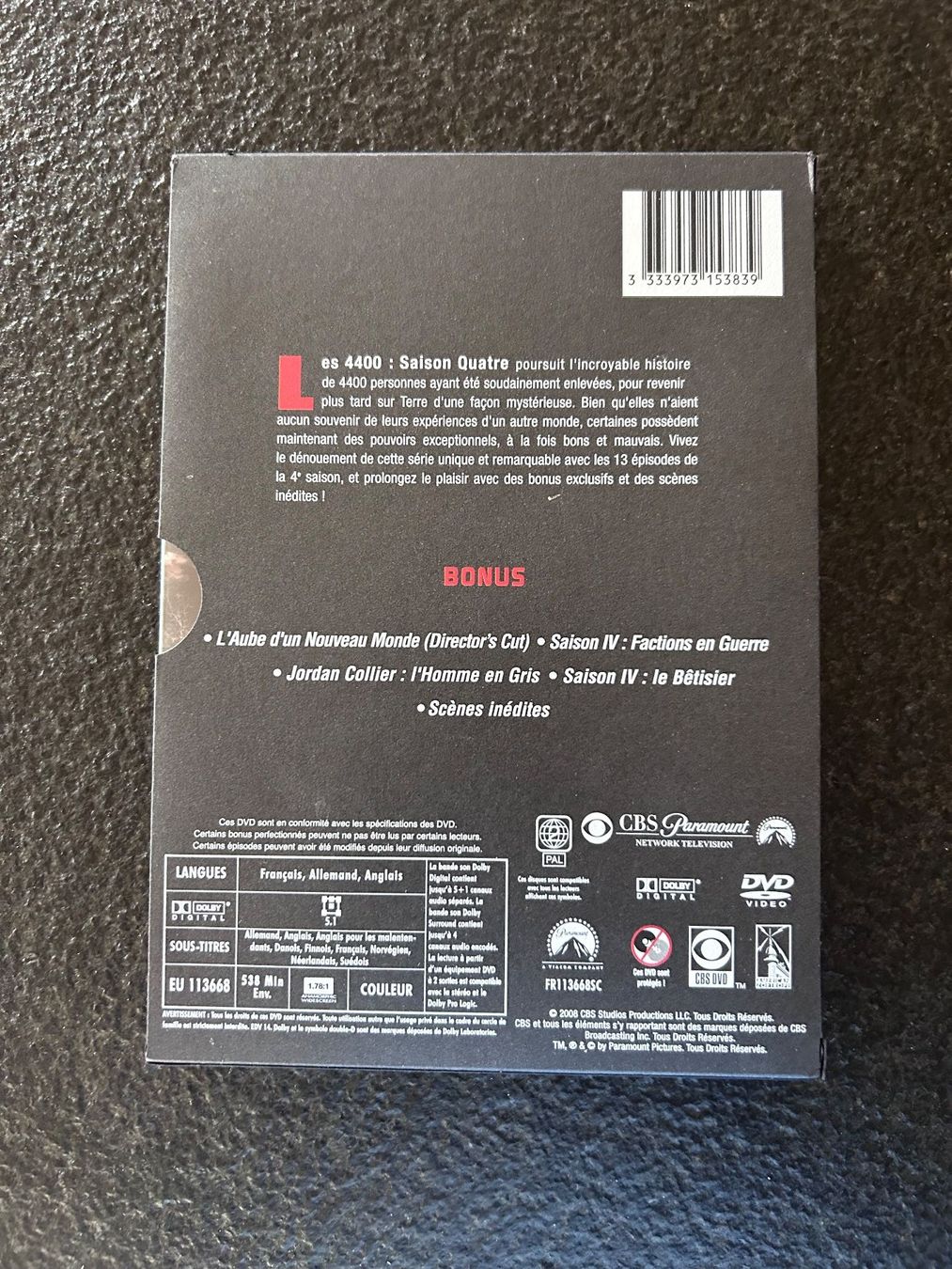Tous les DVDs: DVD "4400" saison 4 – D'occasion à Lausanne 26 par JeanLausanne 1
