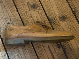 Schöne Lederschuhe, beige, Gr. 41