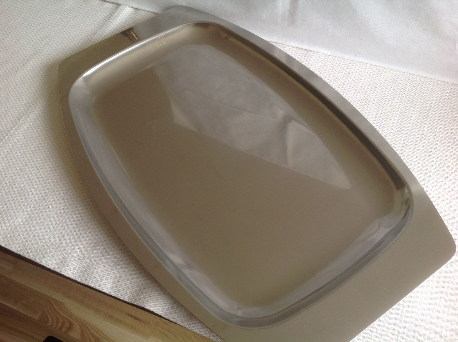 Piatti di portata: Spring - grand plat en inox – Usato da Sion venduto da accroshoes 1