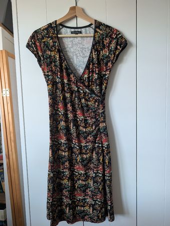 King Louie Wickelkleid, S, asiatisches Motiv