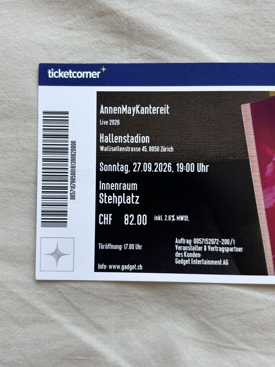 Biglietti: 2x AnnenMayKantereit Konzerttickets – Nuovo e nell'imballaggio originale da Luzern venduto da lou9195 1