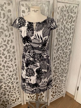Comma Sommer Kleid Gr. 36 Baumwolle