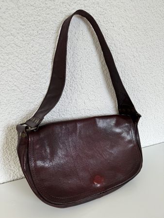 Vintage Leather Shoulder Bag MNG Mango