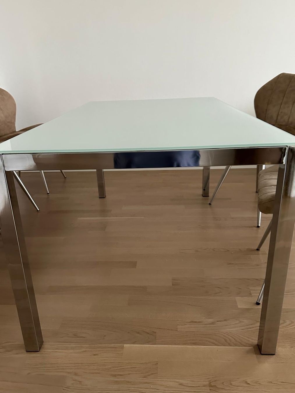 Conforama Tavoli: Moderner Esstisch Glas/Chromstahl 160/90 – Usato da Winterthur venduto da Alp9 5