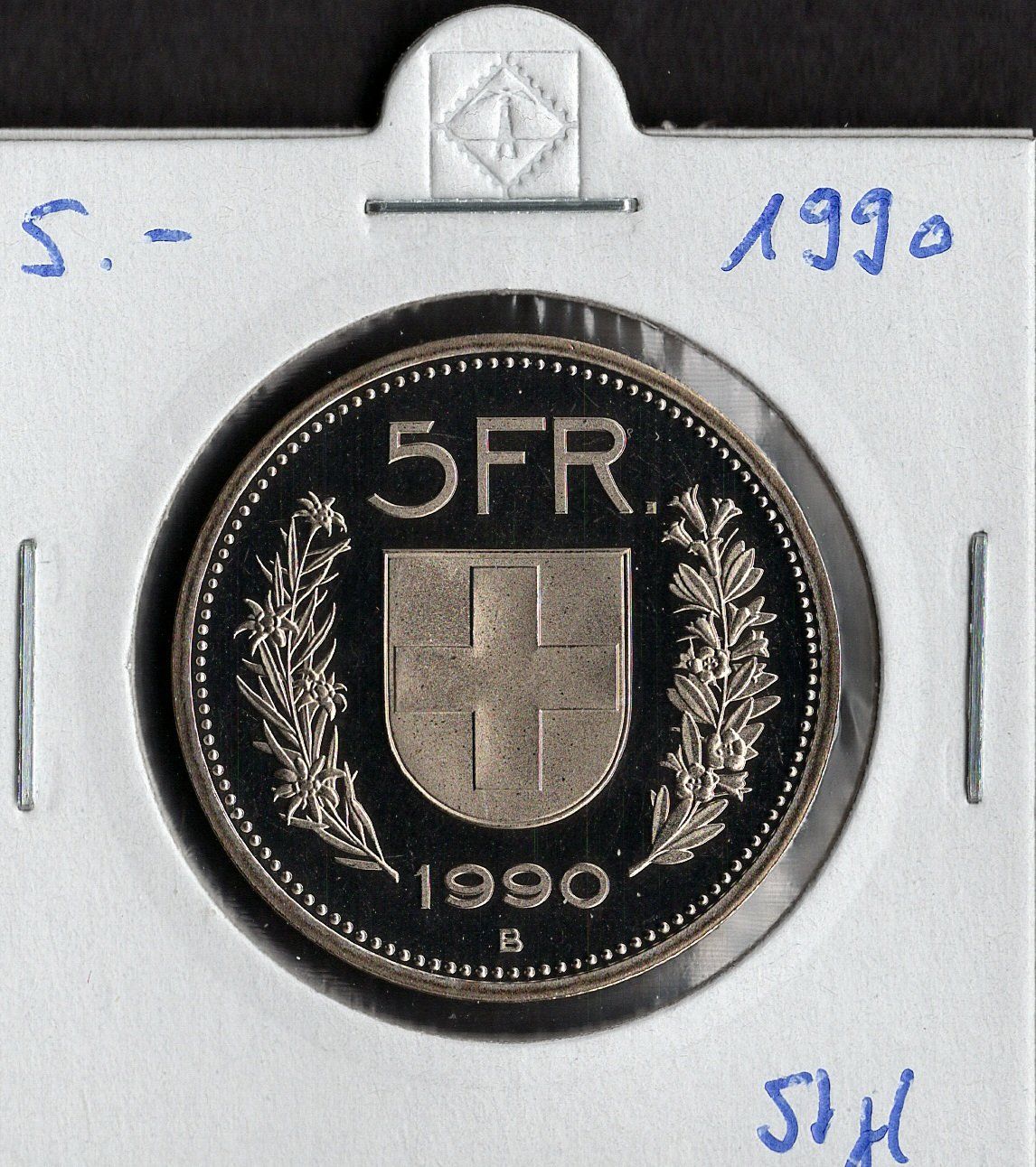 Tutti le monete: 5 Franken 1990 stgl. – Nuovo (secondo la descrizione) da Alpnach Dorf venduto da Colibri126