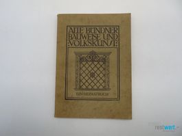 HANS JENNY - Alte Bündner Bauweise und Volkskunst