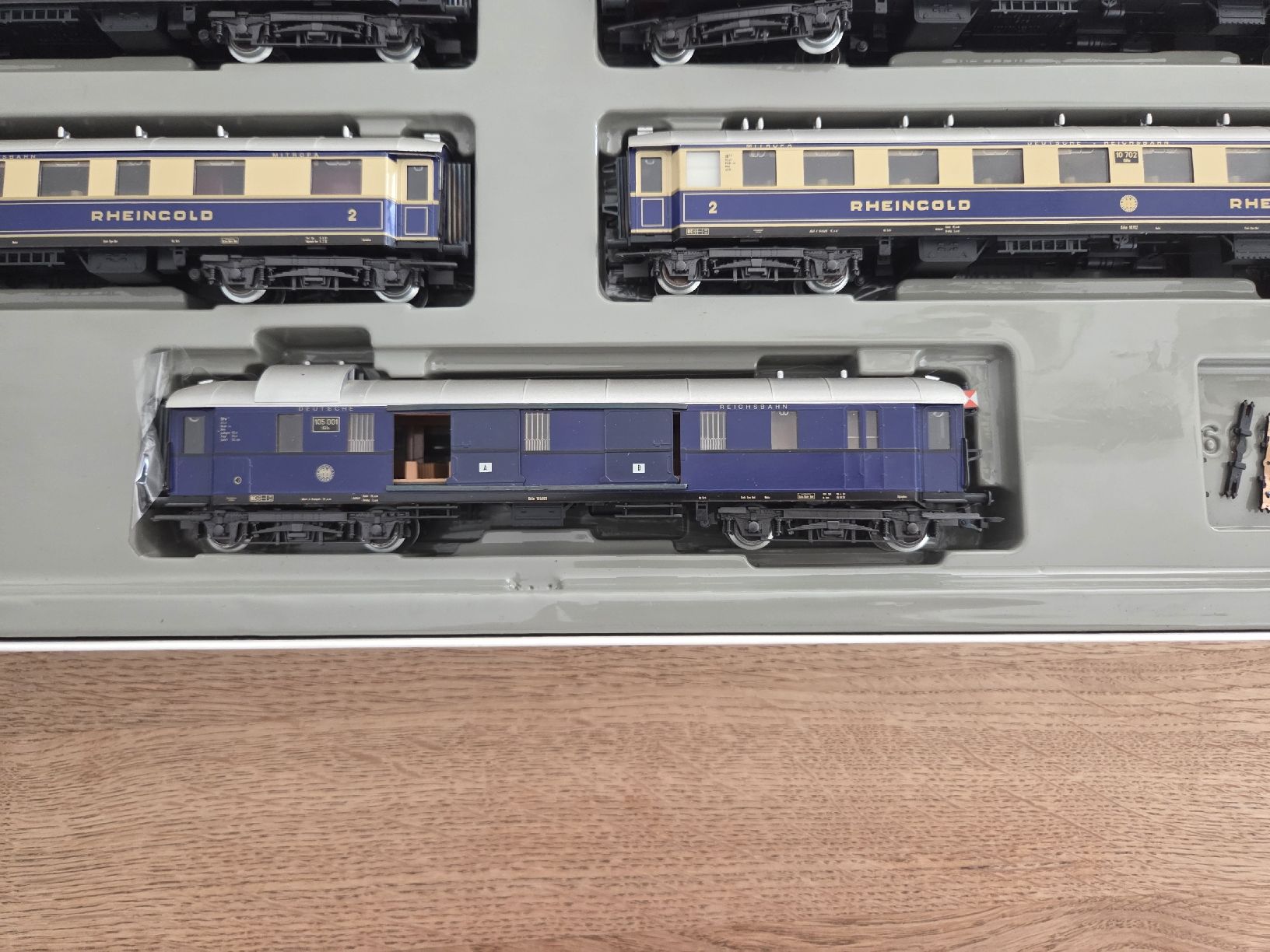 Märklin Modellini di ferrovie: Märklin 4228 wagen Set Rehiengold – Usato da Berikon venduto da TopLok1 7