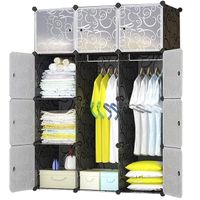 Kleiderschrank Faltschrank Aufbewahrungsschrank 12 Fächer