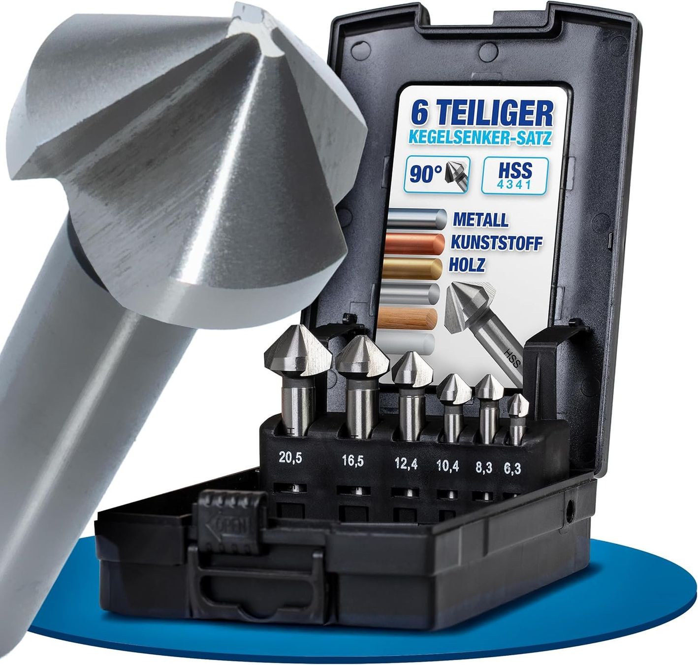 Alle Werkzeuge: Kegelsenker 6tlg – Neu und originalverpackt aus Hundwil von Equiply