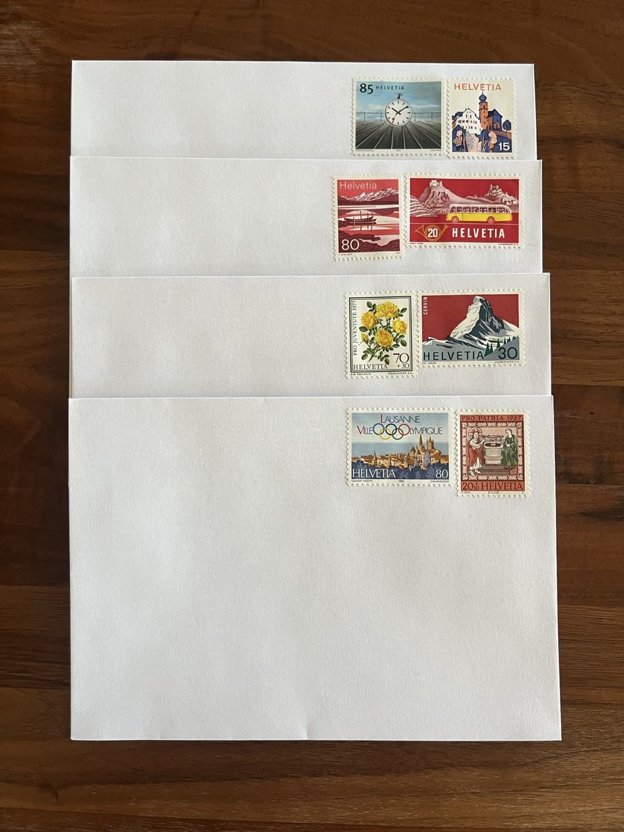 Buste & buste per spedizione: 50 x C6 Couvert (B-Post) Fixfertig  frankiert – Nuovo (secondo la descrizione) da Rapperswil BE venduto da Remiger