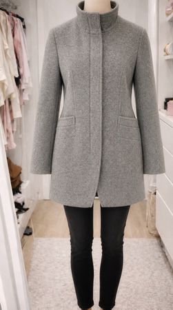 Sisley Wollmantel Gr. S Grau