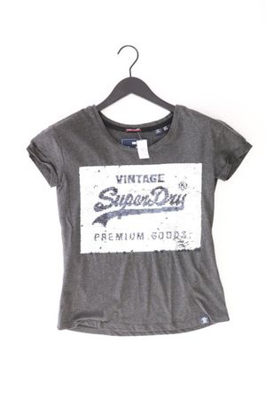 Superdry T-Shirt Gr. 38 Kurzarm grau