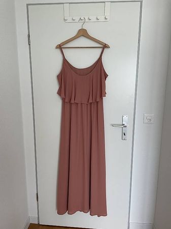 Langes Kleid altrosa