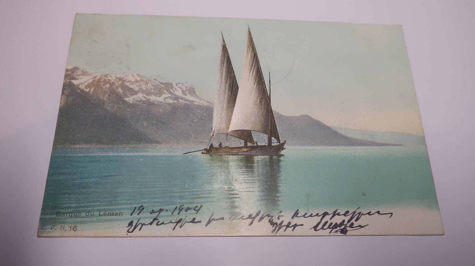 Cartoline postali: Barque du Léman 1904 – Usato da Cormoret venduto da Pascalll2001 1