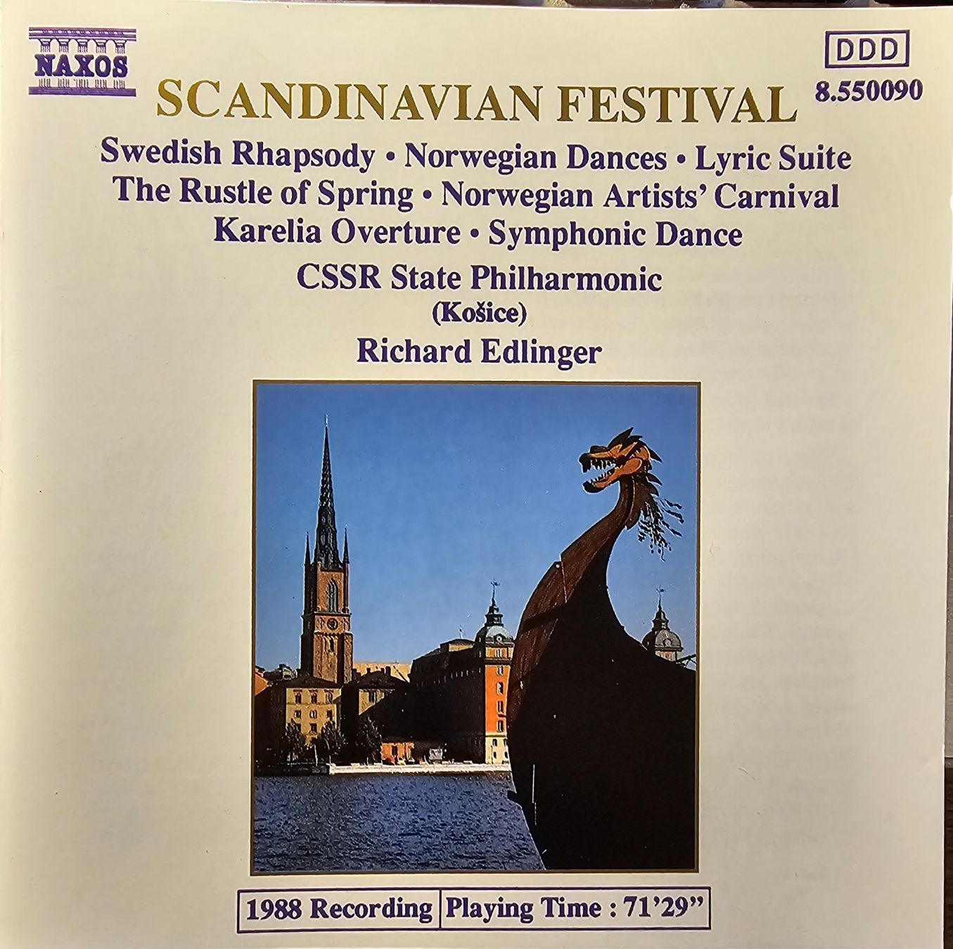 CDs: CSSR State Philharmonic (Košice), Richard Edlinger – Scandi – Gebraucht aus Wahlen b. Laufen von Cg10