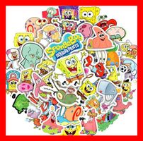 Spongebob Schwammkopf Patrick Sheldon DVD 50 tlg Stickerset