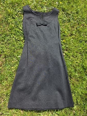 Vintage Relana Kleid, Gr. 38, Schwarz, Made in Switz.