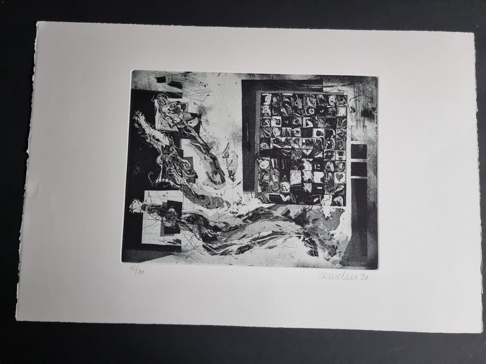 Grafica & Litografie: BEAT ZBINDEN RADIERUNG AQUATINTA SIGNIERT NUMMERIERT – Usato da Gersau venduto da grafik-kunst