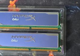 2x HyperX Blu DDR3 RAM Riegel 4GB PC3-10600U