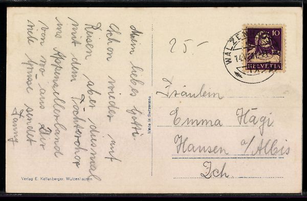 Cartoline postali: AK Walzenhausen, Dorfstrasse – Usato da Berlin venduto da bartko-reher 1