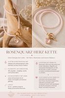 Rosenquarz Kette 45cm