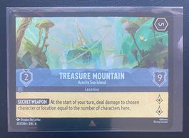 Lorcana FOIL TREASURE MOUNTAIN 203/204 EN-6 Rare