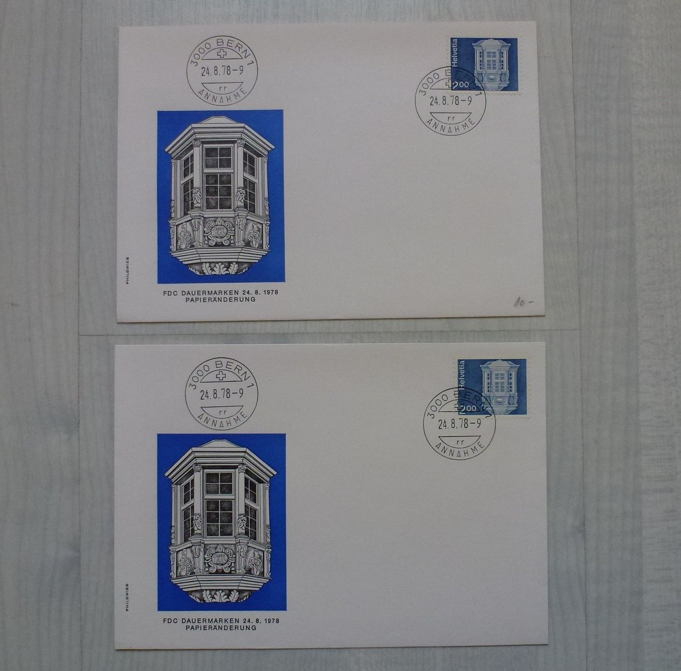 Tous les timbres: Lot ++ 6 FDC`s Papieränderung 1978 – D'occasion à Walkringen par Casablanca777 2