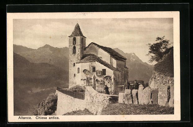 Ansichtskarten: AK Altanca, Chiesa antica – Gebraucht aus Berlin von bartko-reher