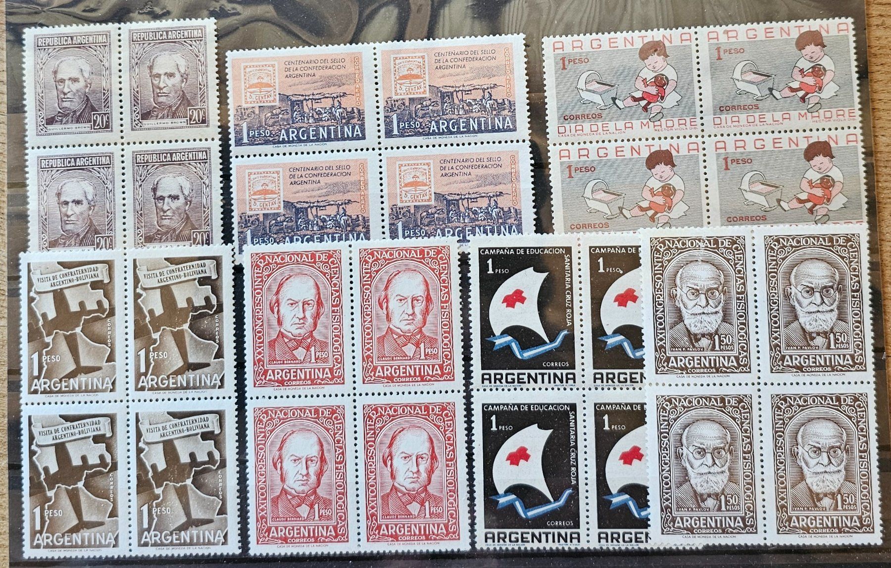 Tous les timbres: ARGENTINIEN - 4er-Bl. ** – Neuf (Voir description) à Les Valettes par Nuba1