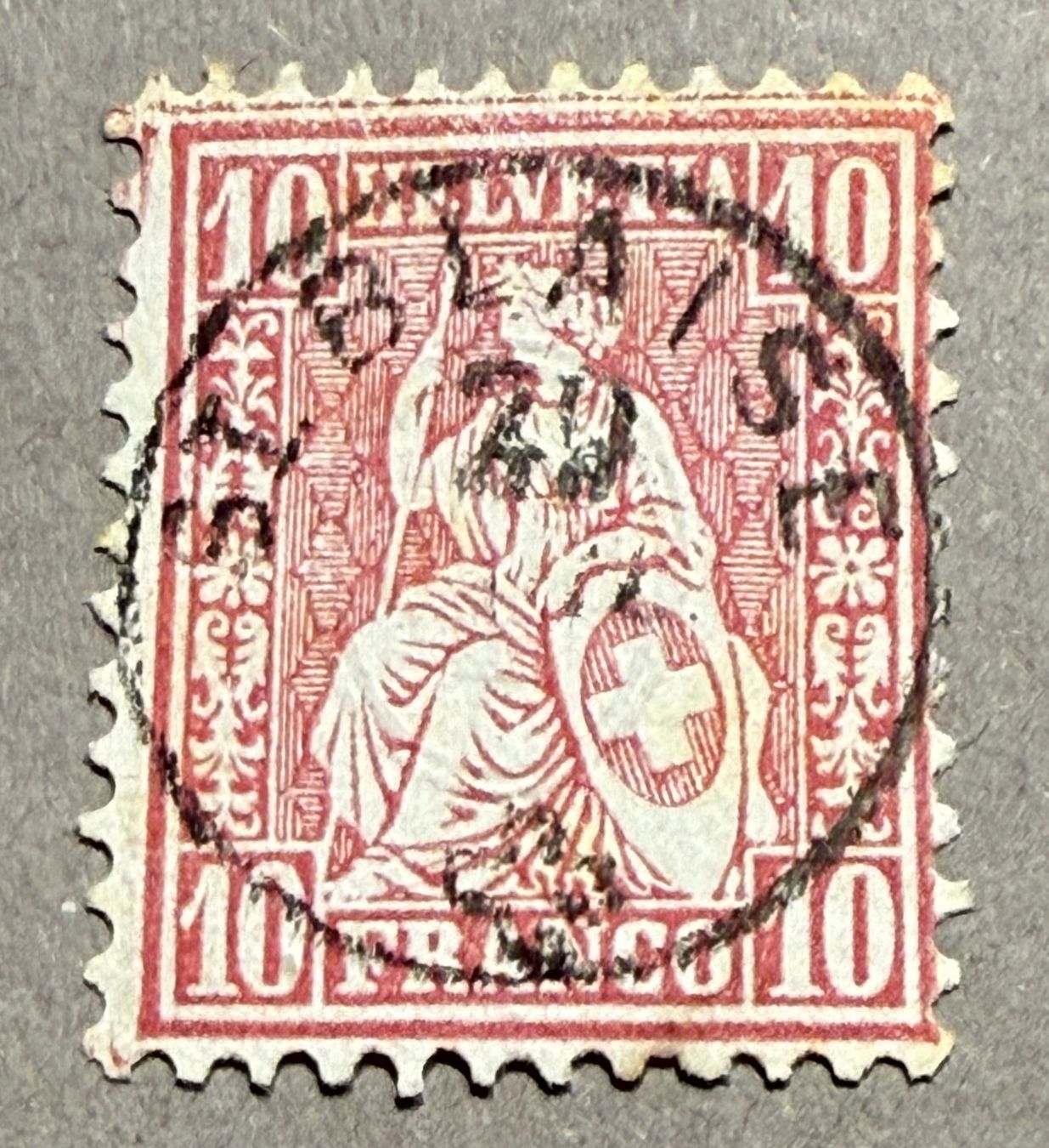 Alle Briefmarken: 32 Voller Fingerhutstempel St.Blaise – Gebraucht aus Steinhausen von yukon26