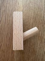 7x Holzhaken selbstklebend  Neu