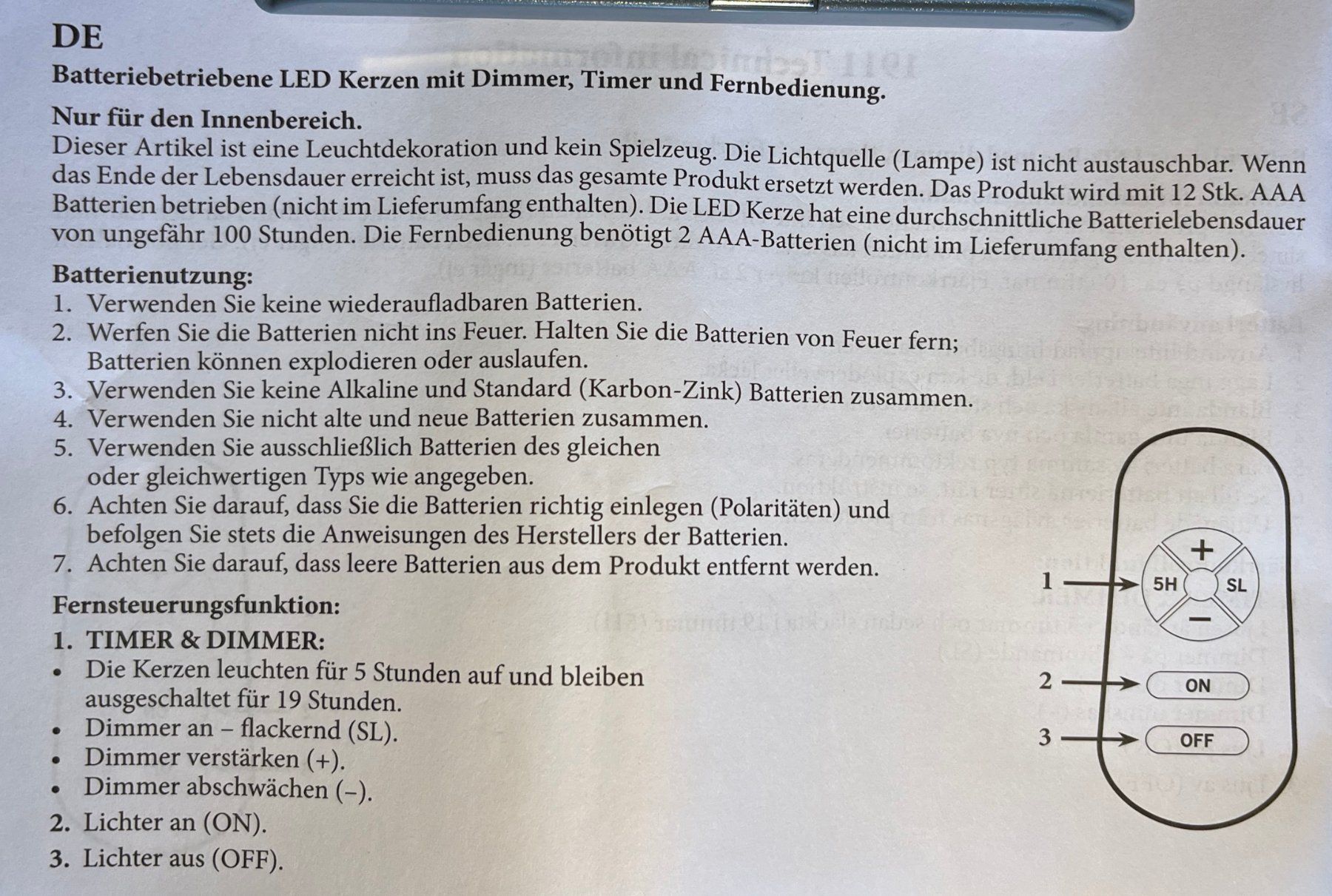 Candele: 24 LED-Baumkerzen mit Fernbedienung – Usato da Weggis venduto da vofi-Ric 4