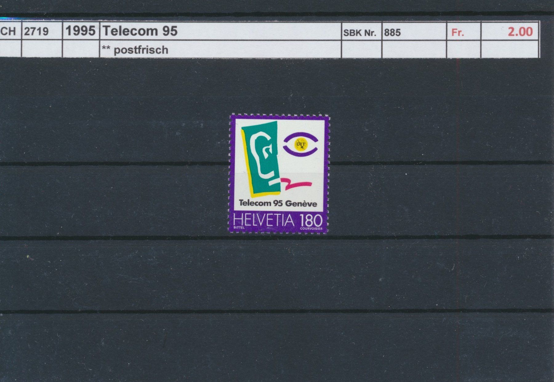 Alle Briefmarken: 1995 "Telecom 95", ** postfrisch – Neu (gemäss Beschreibung) aus Winterthur von Zupogeru
