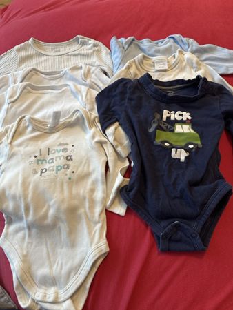 7 Baby Bodys Set langarm ca. Grösse 68 verschiedene Modelle