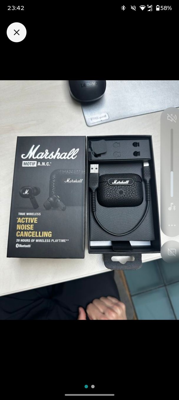 Marshall Casques audio: Marshall Motif ANC true wireless – D'occasion à Trin par KochGR07 1