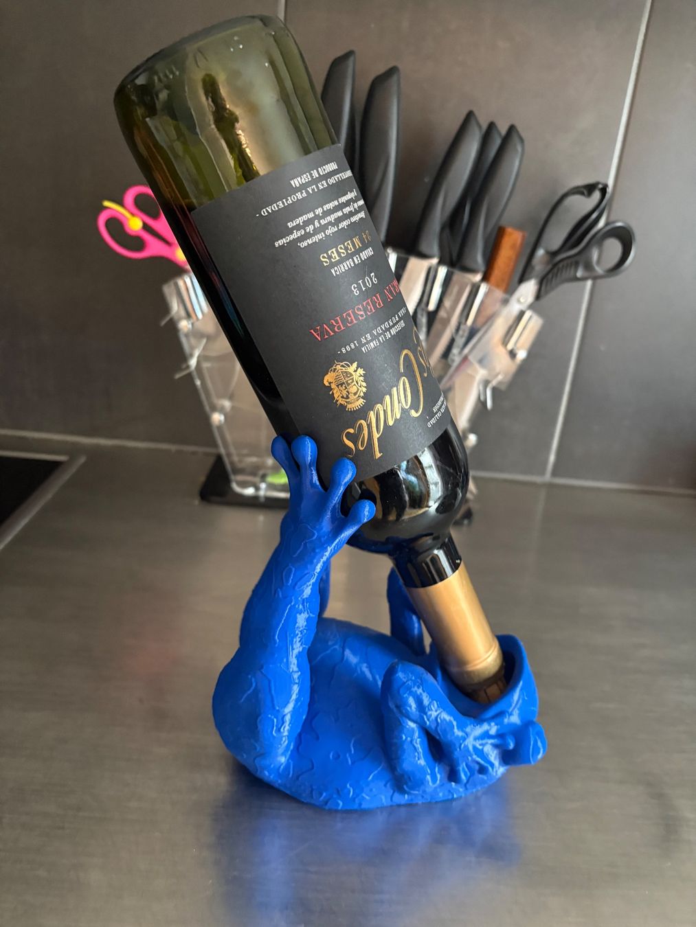 Supporti a parete: Frosch Weinhalter 3D – Nuovo e nell'imballaggio originale da St.Gallen venduto da Christianl02