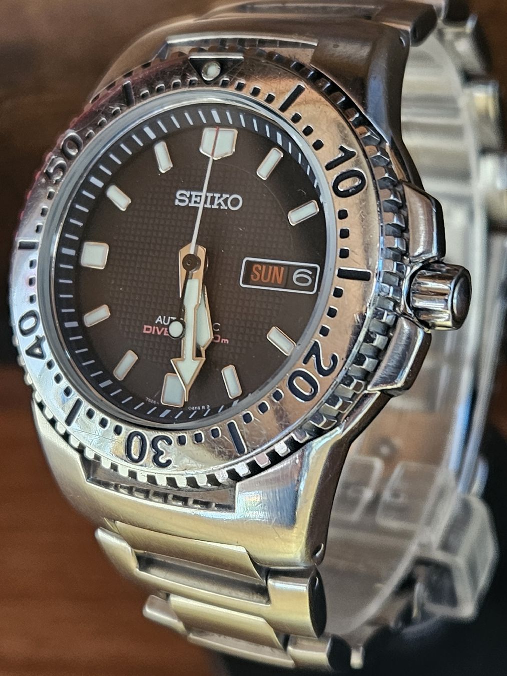 Seiko Uhren: Seiko "Black Knight" Automatic Herrenuhr 42mm – Gebraucht aus Flamatt von pie_f9zm
