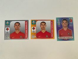 3 Sammelbilder Ronaldo CR7 Portugal