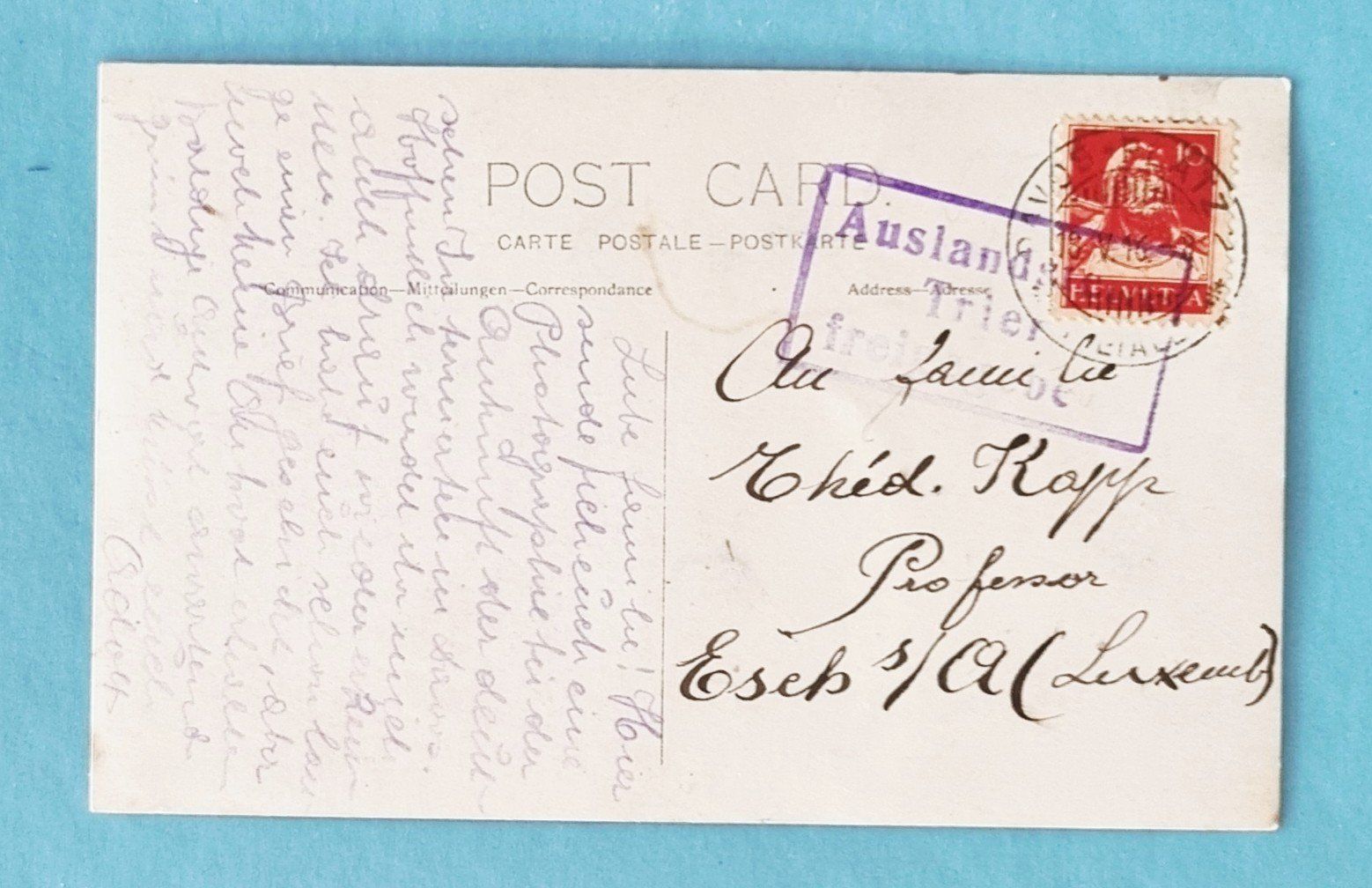 Cartoline postali: Davos - Ankunft deutsche Internierte - 1916 – Usato da Rothrist venduto da RROENK 1