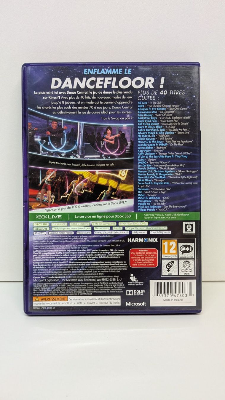 Giochi: Dance Central 1 - 3 für Xbox 360 Kinect – Usato da Menziken venduto da mame18 6