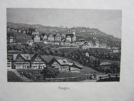 TROGEN AQUATINTA KOLORIERT AUF BÜTTENPAPIER