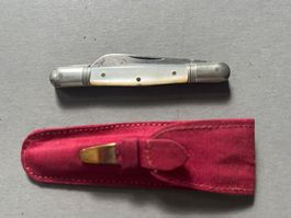 Antikes Sackmesser 66 mm - Perlmutt