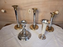 Vintage Kerzenständer, 14-20 cm