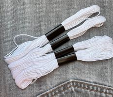 Stickgarn Garn  4 x  Kreuzstich Knüpfen Armbändeli Basteln