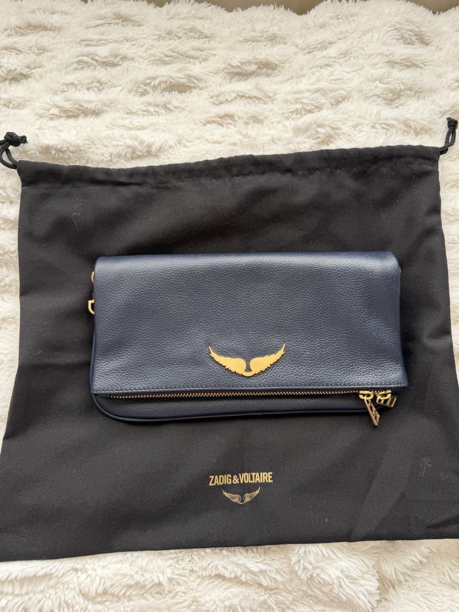 Zadig & Voltaire Borse da donna: Zadig & Voltaire Clutch, Dunkelblau – Nuovo (secondo la descrizione) da Meilen venduto da laraherre