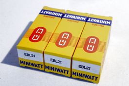 3x PHILIPS EBL21 / EBL 21 Vacuum - Tubes. NOS / OVP