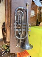 Cornet Instrument guter Zustand 4 Ventile versilbert